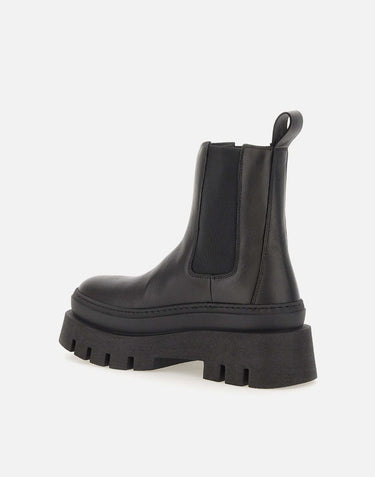 COPENHAGEN STUDIOS Stivaletto in pelle BLACK Donna 