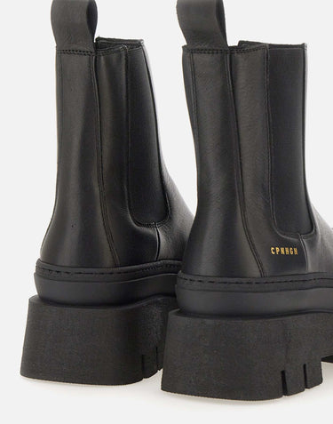 COPENHAGEN STUDIOS Stivaletto in pelle BLACK Donna 
