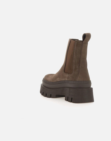 COPENHAGEN STUDIOS Stivaletto in pelle scamosciata BROWN Donna 