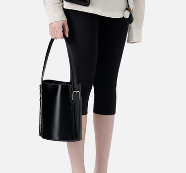 COPERNI Borsa a spalla ergonomica a secchiello BLACK Donna 