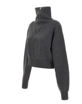 COPERNI Maglia crop con zip GREY Donna 