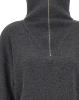 COPERNI Maglia crop con zip GREY Donna 