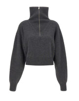 COPERNI Maglia crop con zip GREY Donna 