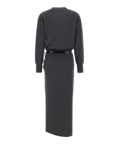 COPERNI Abito lungo in maglia GREY Donna 