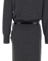 COPERNI Abito lungo in maglia GREY Donna 