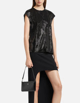COURREGES "Zipped Naplack Pouch" BLACK Donna 