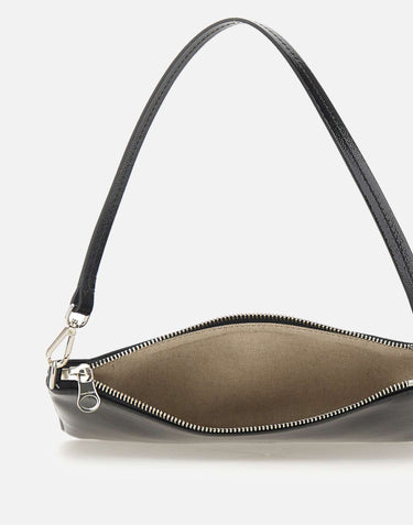 COURREGES "Zipped Naplack Pouch" BLACK Donna 