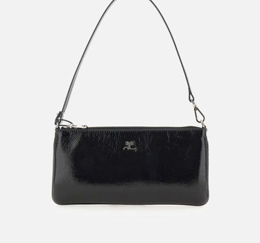 COURREGES "Zipped Naplack Pouch" BLACK Donna 