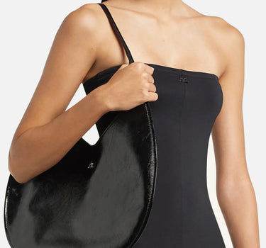 Borsa a spalla "Flat Holy Naplack" 126GSA210CR0043 BLACK COURREGES 