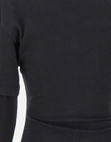 Maglia "Logo Print Double Sleeves" 326JTS275JS0305 STONEWASHEDGRYBLK COURREGES 