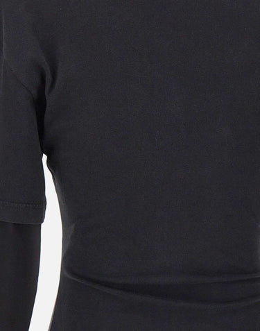 Maglia "Logo Print Double Sleeves" 326JTS275JS0305 STONEWASHEDGRYBLK COURREGES 