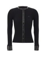 "Vinil and Knit Cardigan" 326MGI056FI0001 BLACK COURREGES 
