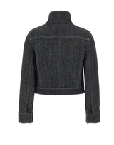 COURREGES Giacca in tweed di jeans BLACK Donna 