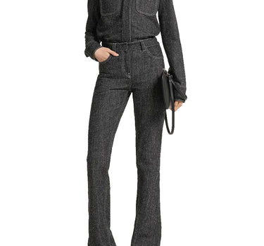 COURREGES Jeans in tweed BLACK Donna 