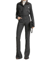 COURREGES Jeans in tweed BLACK Donna 