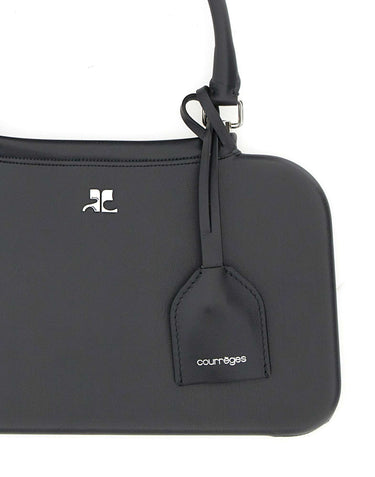 COURREGES Borsa a mano "Small Shadow" BLACK Donna 