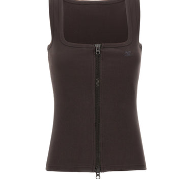 COURREGES Canotta "90's" BROWN Donna 