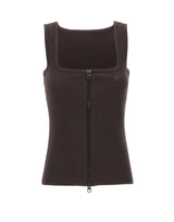 COURREGES Canotta "90's" BROWN Donna 