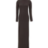 COURREGES Abito lungo a collo alto BROWN Donna 