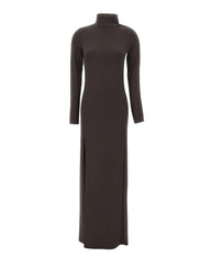 COURREGES Abito lungo a collo alto BROWN Donna 