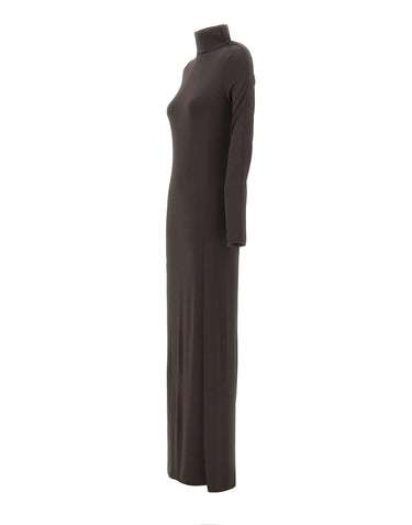 COURREGES Abito lungo a collo alto BROWN Donna 