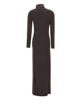 COURREGES Abito lungo a collo alto BROWN Donna 