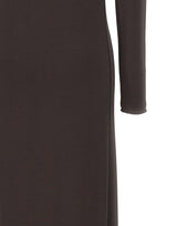 COURREGES Abito lungo a collo alto BROWN Donna 