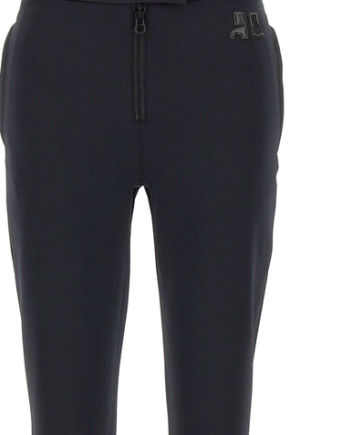 COURREGES Pantaloni in jersey tecnico BLACK Donna 