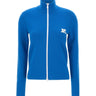 COURREGES Cardigan in lana con zip BLUE Donna 