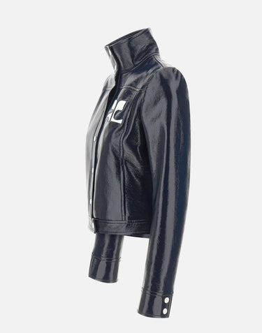 COURREGES Giacca "Reedition Vinyl" BLUE Donna 