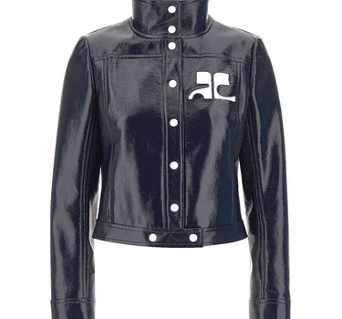 COURREGES Giacca "Reedition Vinyl" BLUE Donna 