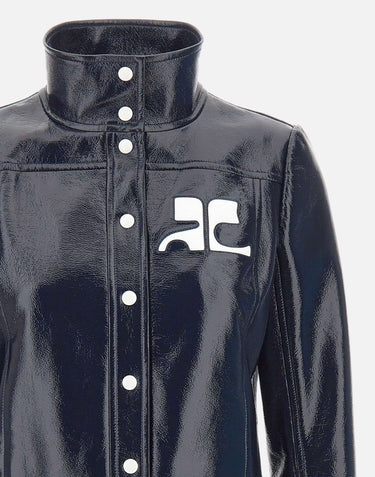 COURREGES Giacca "Reedition Vinyl" BLUE Donna 