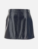 Mini gonna "Reedition Vinyl" PERCJU001VY0014 NAVY COURREGES 