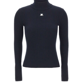 Maglia "Reedition Rib Knit" PERMPU022FI0001 NAVY COURREGES 