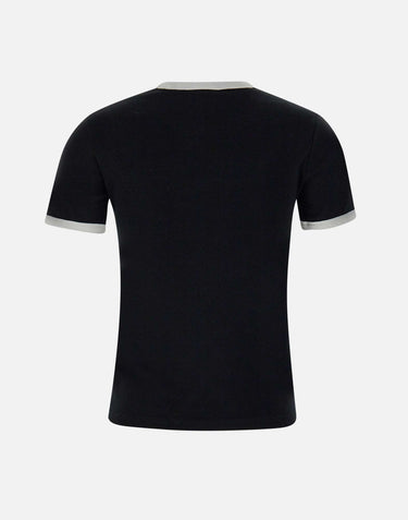 T-shirt "Signature contrast" VESJTS017JS0070 BLKHERWHITE COURREGES 