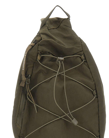 C.P. COMPANY Zaino monospalla "Nylon B" GREEN Uomo 
