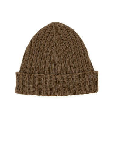 C.P. COMPANY Berretto in lana merino extrafine BROWN Uomo 