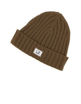 C.P. COMPANY Berretto in lana merino extrafine BROWN Uomo 