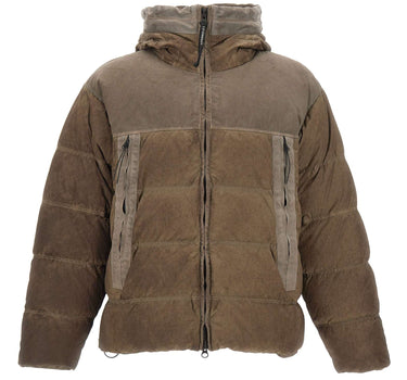 C.P. COMPANY Piumino "Eco-Chrome R Goggle" BROWN Uomo 