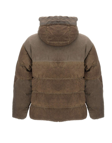 C.P. COMPANY Piumino "Eco-Chrome R Goggle" BROWN Uomo 