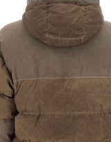 C.P. COMPANY Piumino "Eco-Chrome R Goggle" BROWN Uomo 