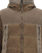 C.P. COMPANY Piumino "Eco-Chrome R Goggle" BROWN Uomo 
