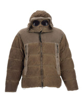 C.P. COMPANY Piumino "Eco-Chrome R Goggle" BROWN Uomo 