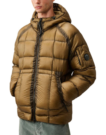 C.P. COMPANY Piumino in nylon "D.D. Shell" BROWN Uomo 