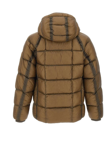C.P. COMPANY Piumino in nylon "D.D. Shell" BROWN Uomo 