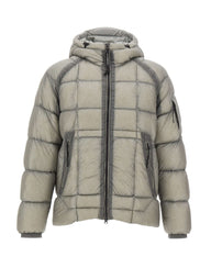 C.P. COMPANY Piumino in nylon "D.D. Shell" GREY Uomo 