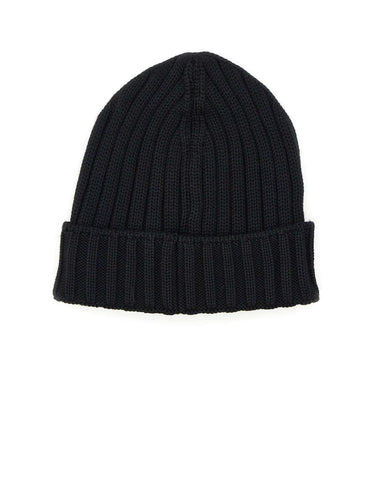 C.P. COMPANY Berretto in lana merino extrafine BLACK Uomo 