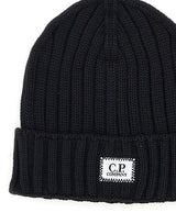 C.P. COMPANY Berretto in lana merino extrafine BLACK Uomo 