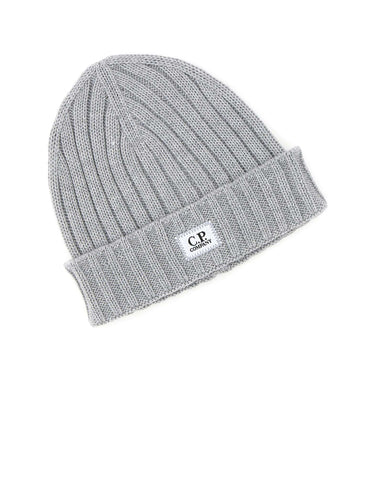C.P. COMPANY Berretto in lana merino extrafine GREY Uomo 
