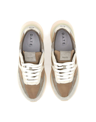 D.A.T.E. Sneakers "Musa Nylon" BEIGE Uomo 